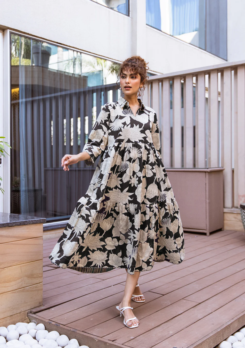 Aravalii Midnight Bloom Couture Dress - Image 2