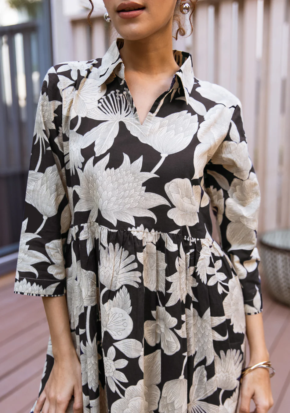 Aravalii Midnight Bloom Couture Dress - Image 3