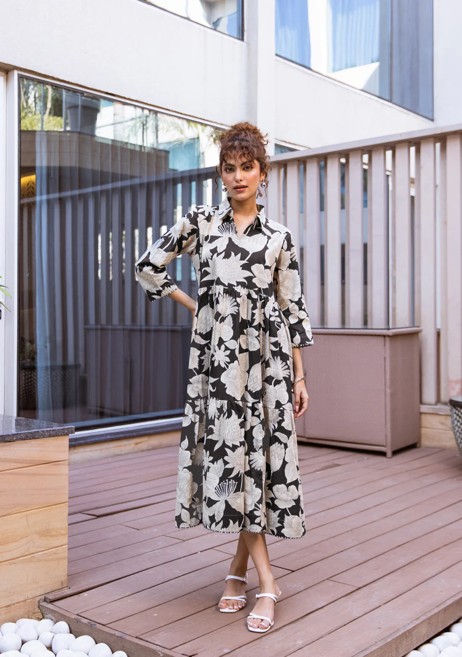 Aravalii Midnight Bloom Couture Dress - Image 6