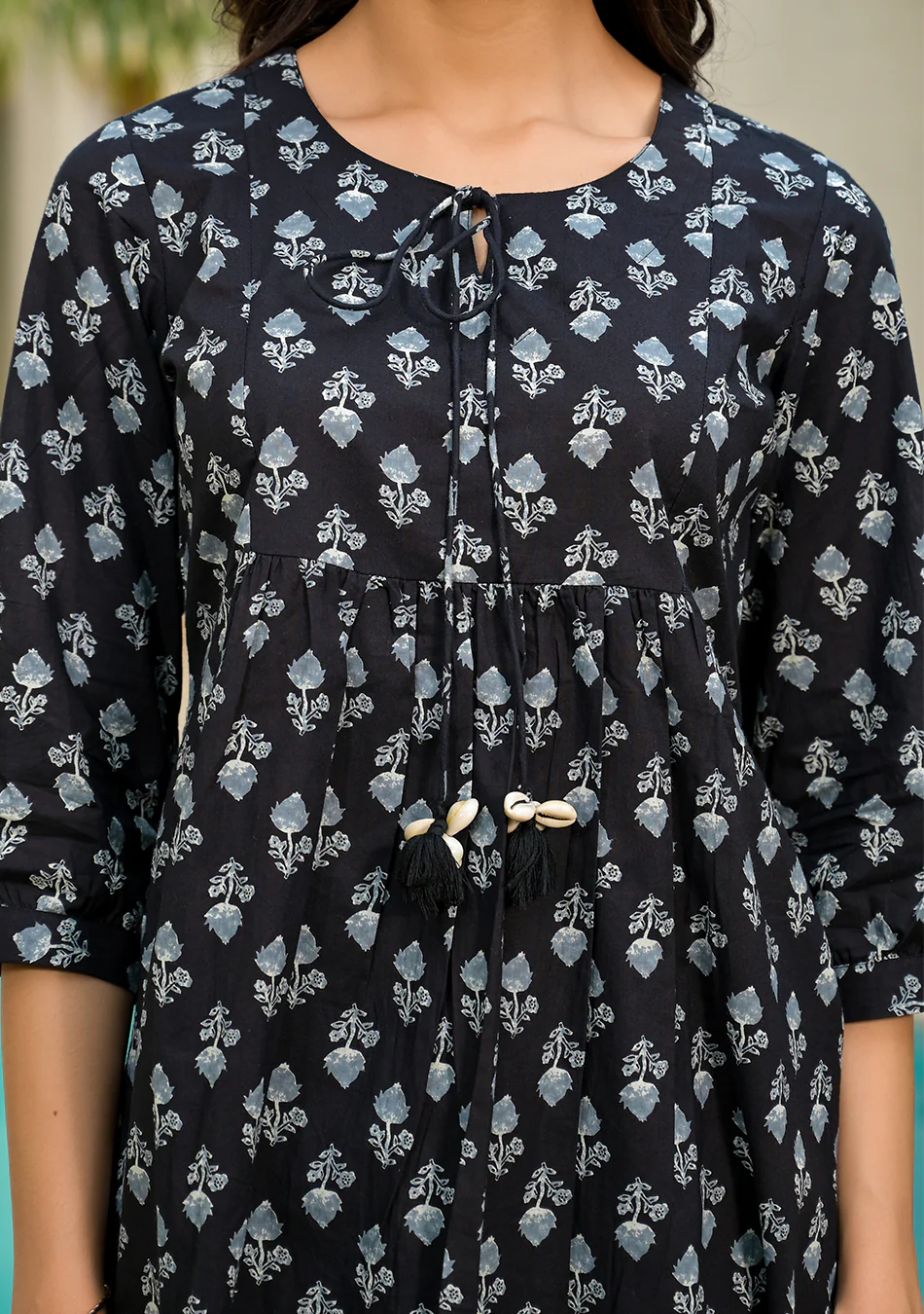 Black Printed Top - Image 12