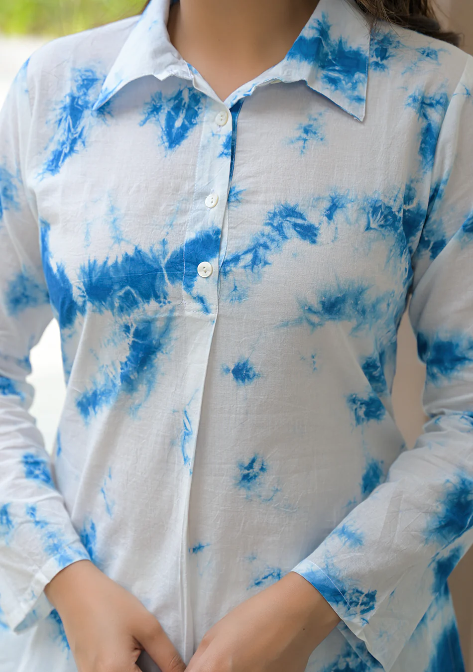 Aravalii Azure Tie-Dye Set - Image 4