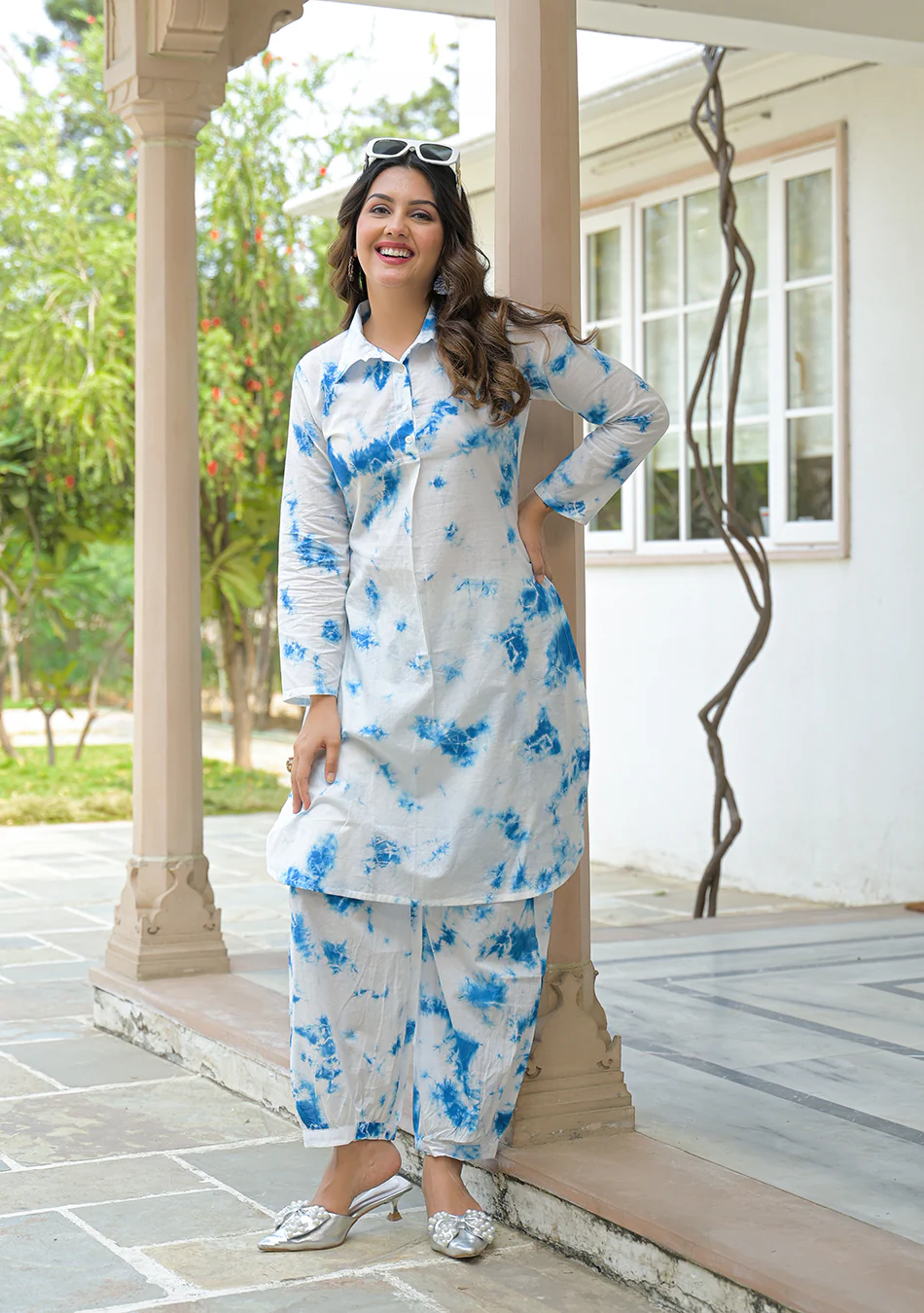 Aravalii Azure Tie-Dye Set - Image 8