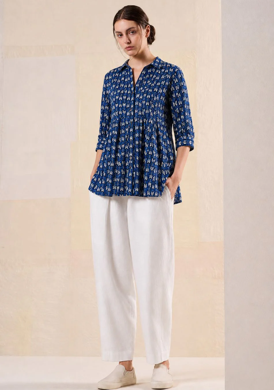 Blue Floral Top - Image 5