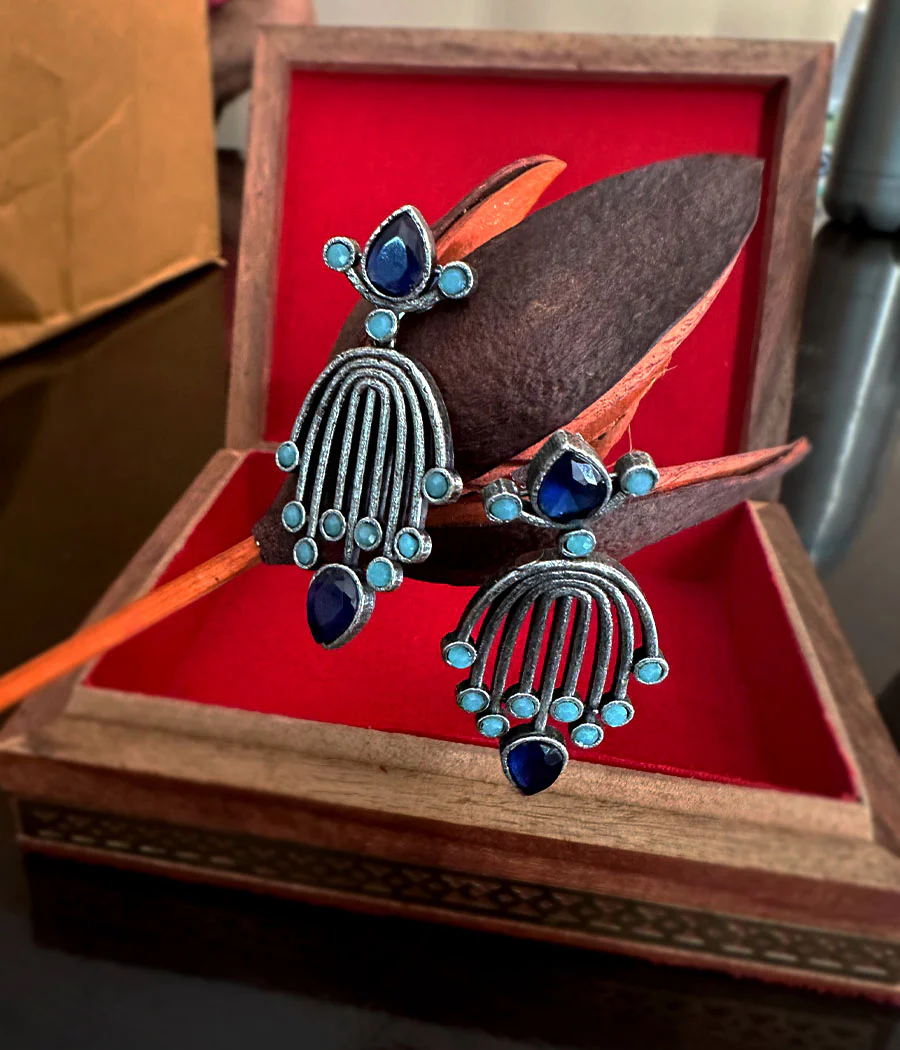 Blue Frost Radiance Studs - Image 4