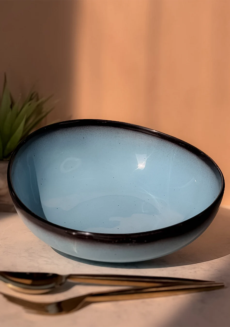Blue Oblong Serving Bowls - Image 3