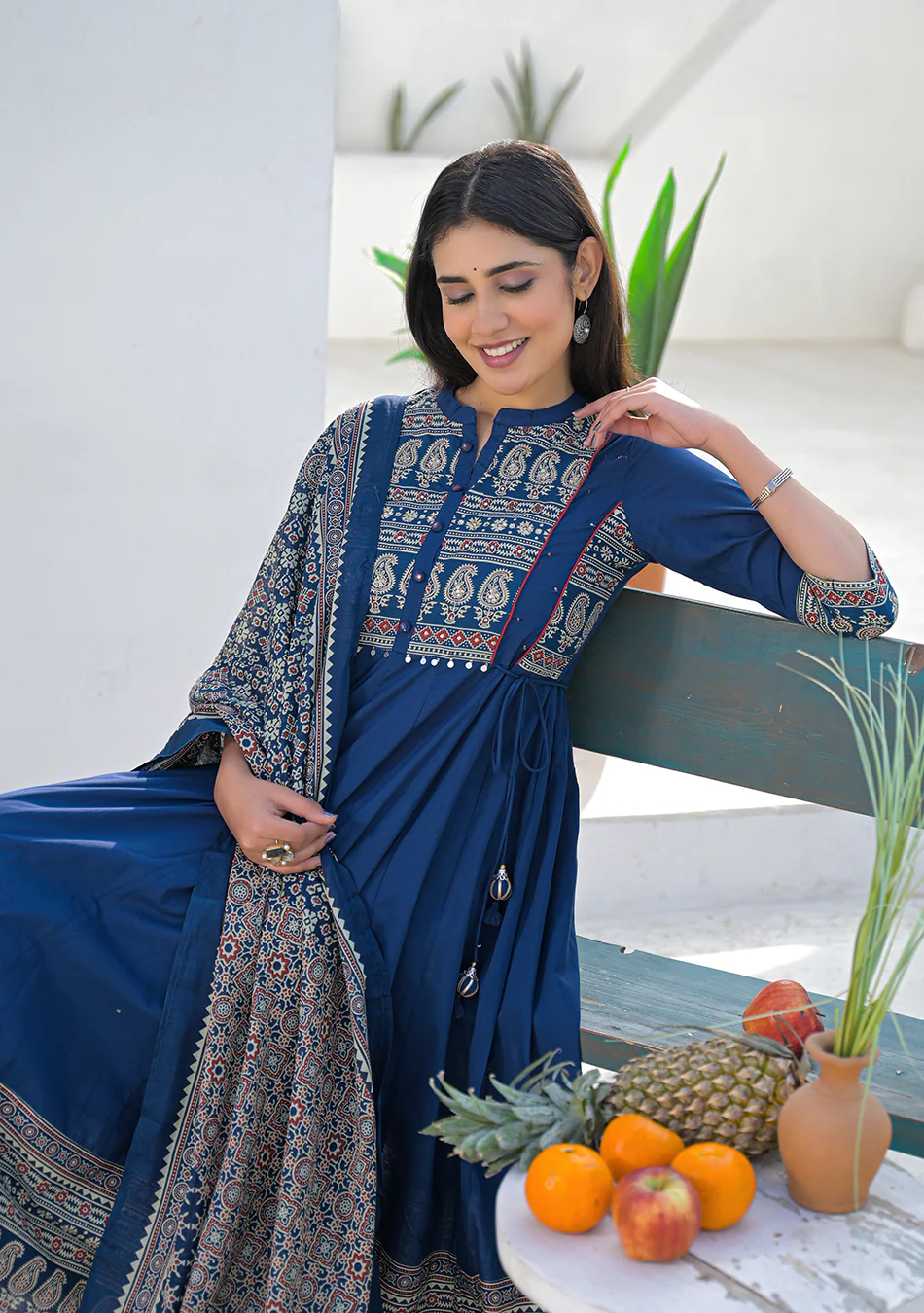 Aravalii Royal Paisley Anarkali Set - Image 6