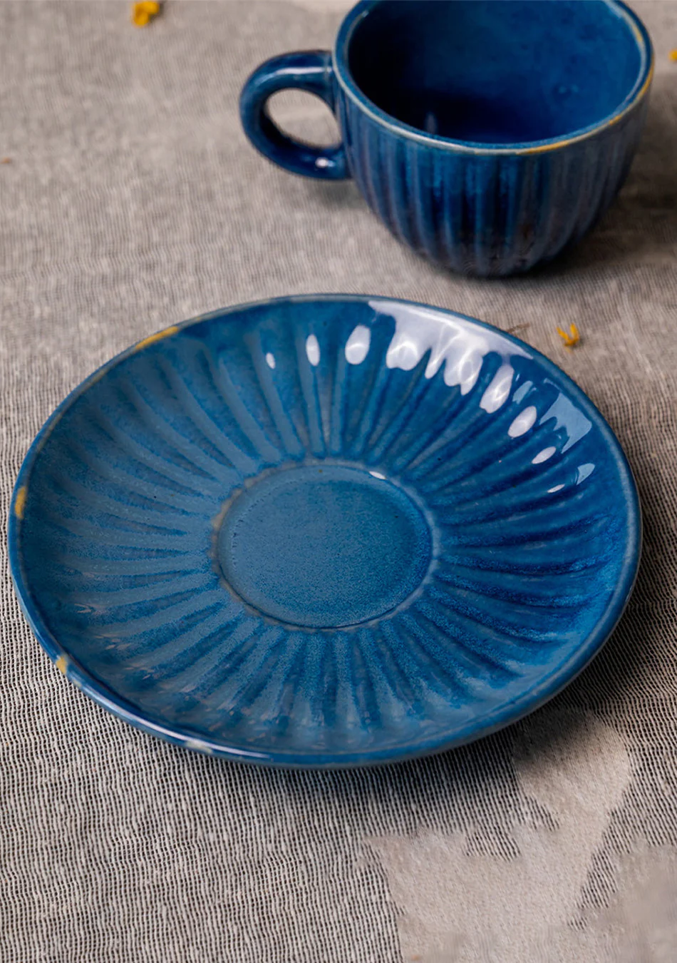 Blue Robin Tea Cups - Handcrafted - Image 3