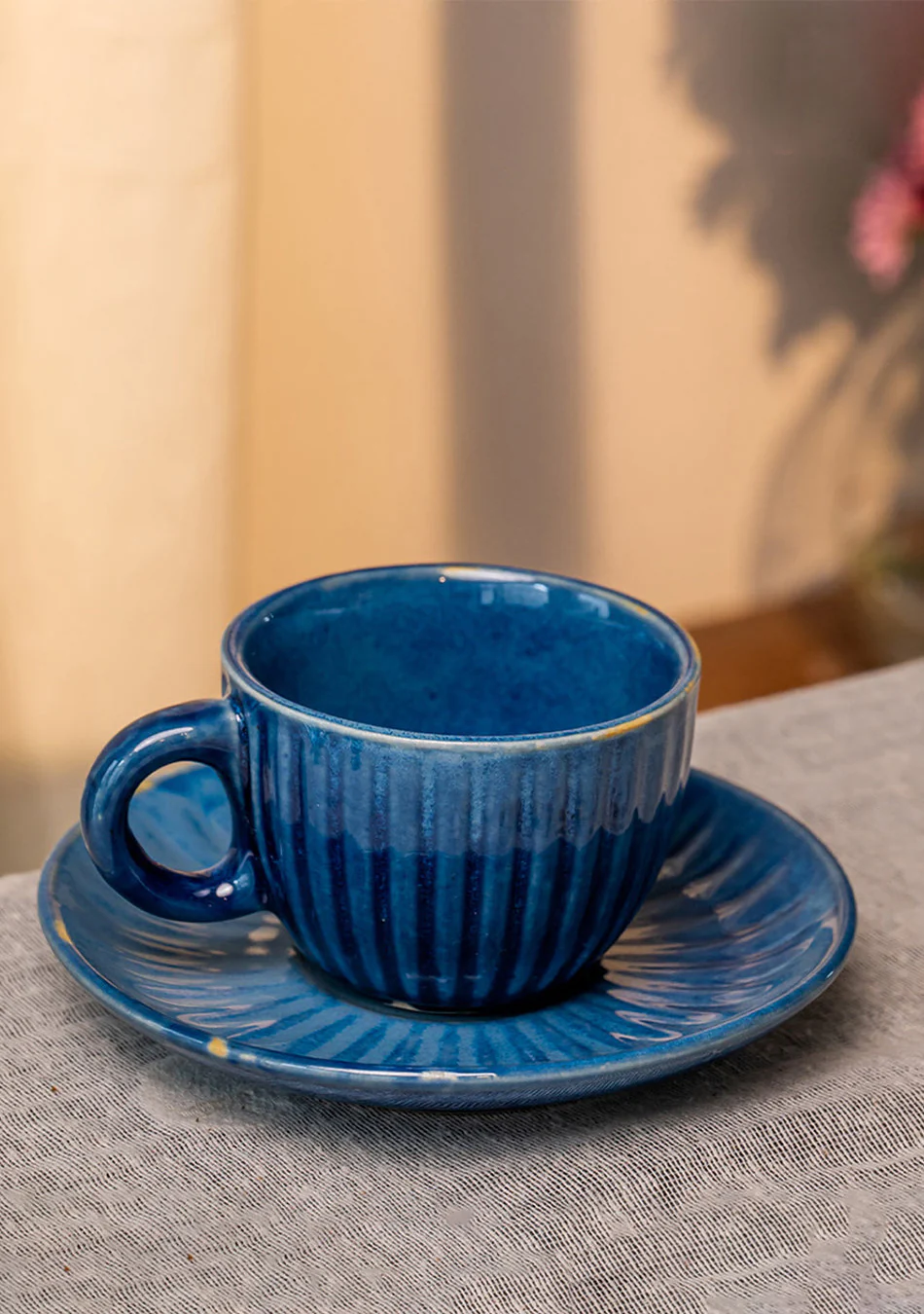 Blue Robin Tea Cups - Handcrafted - Image 6