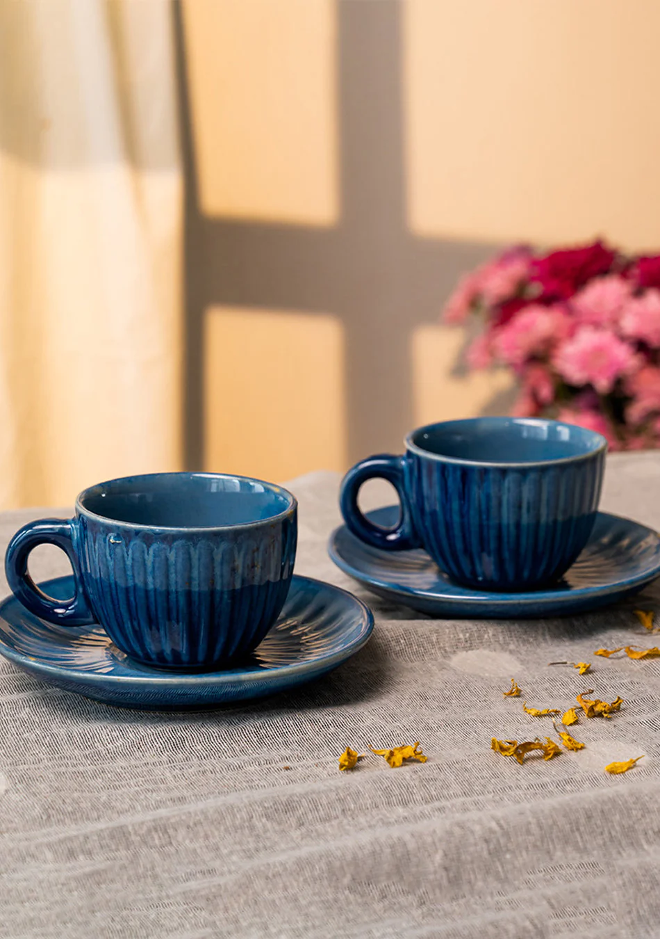 Blue Robin Tea Cups - Handcrafted - Image 8