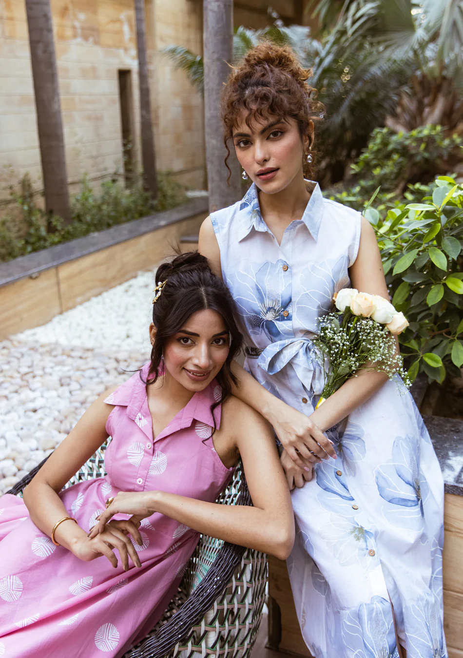 Aravalii Rosé Whirl Dress - Image 12