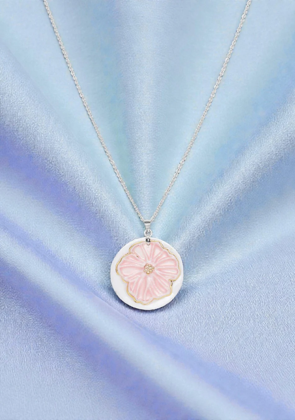 Blush Bloom Earrings and Pendant Set - Image 6