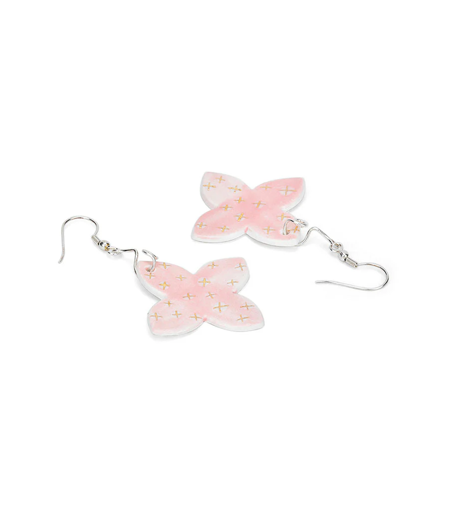 Blush Cross Elegance Earrings - Image 3