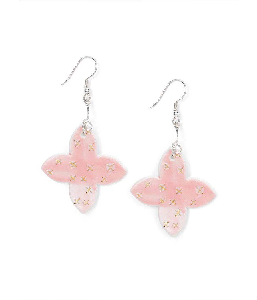 Blush Cross Elegance Earrings - Image 4