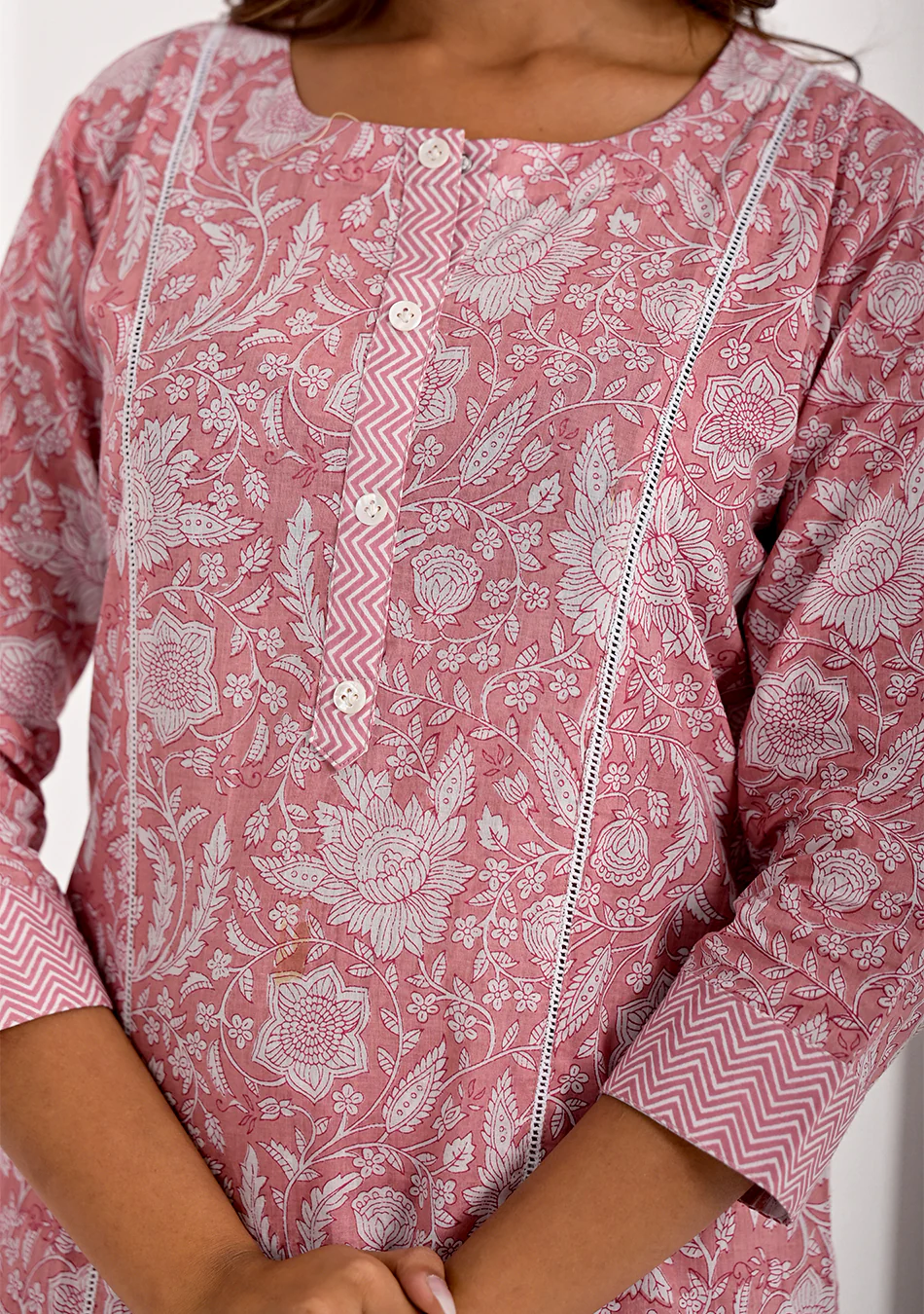 Raasberry Floral Kurta Pant Set - Image 7