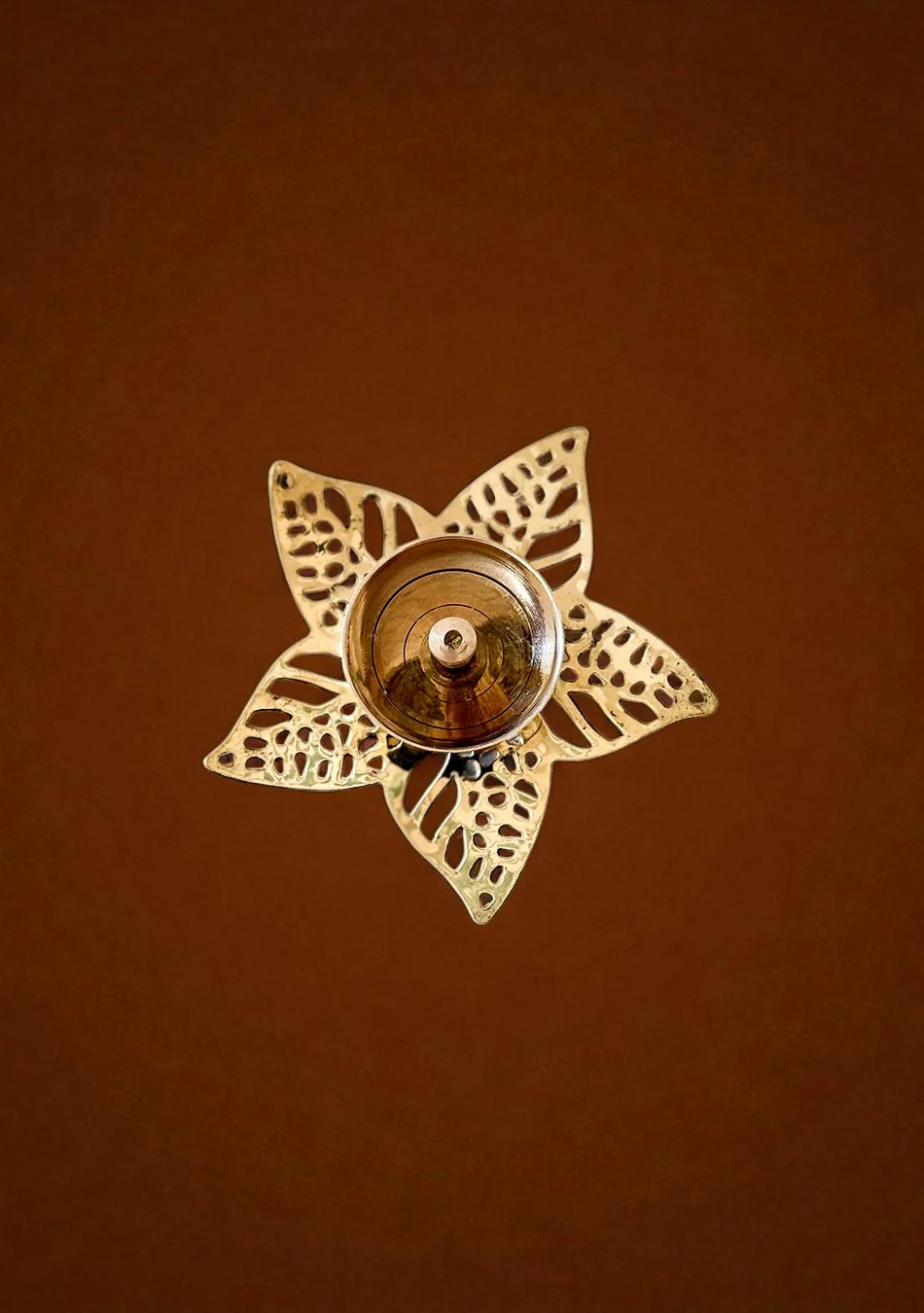 Brass Sun Lily Diya - Image 4