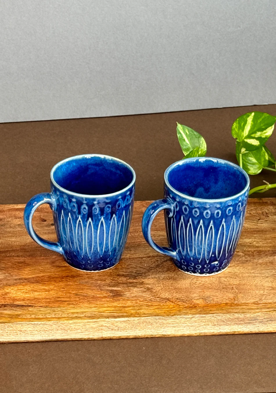 Swallow Azure Mugs - Handcrafted - Image 3