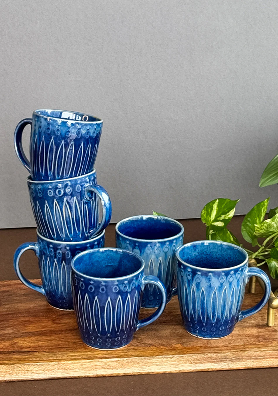Swallow Azure Mugs - Handcrafted - Image 7
