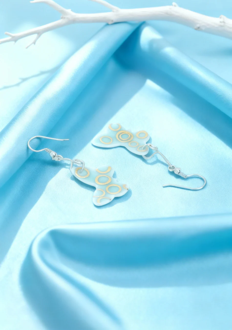 Cerulean Flutter Earrings - Image 4
