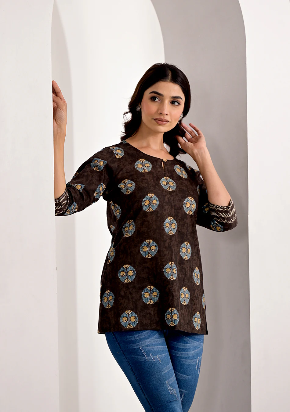 Sienna Noir Artisanal Top