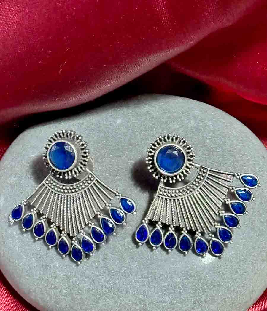 Cobalt Whispering Wind Studs - Image 2