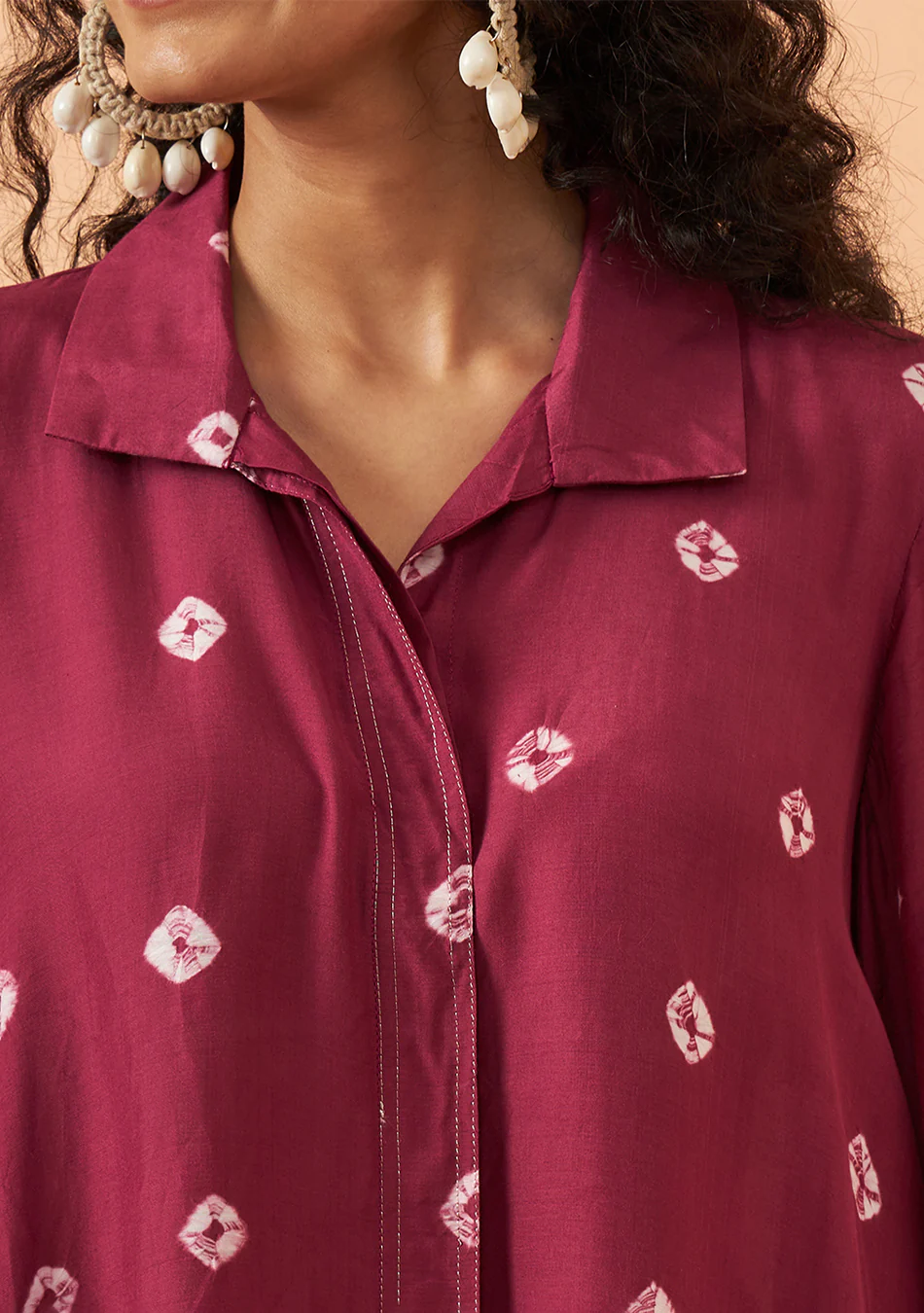 Aravalii Crimson Bandhani Set - Image 5