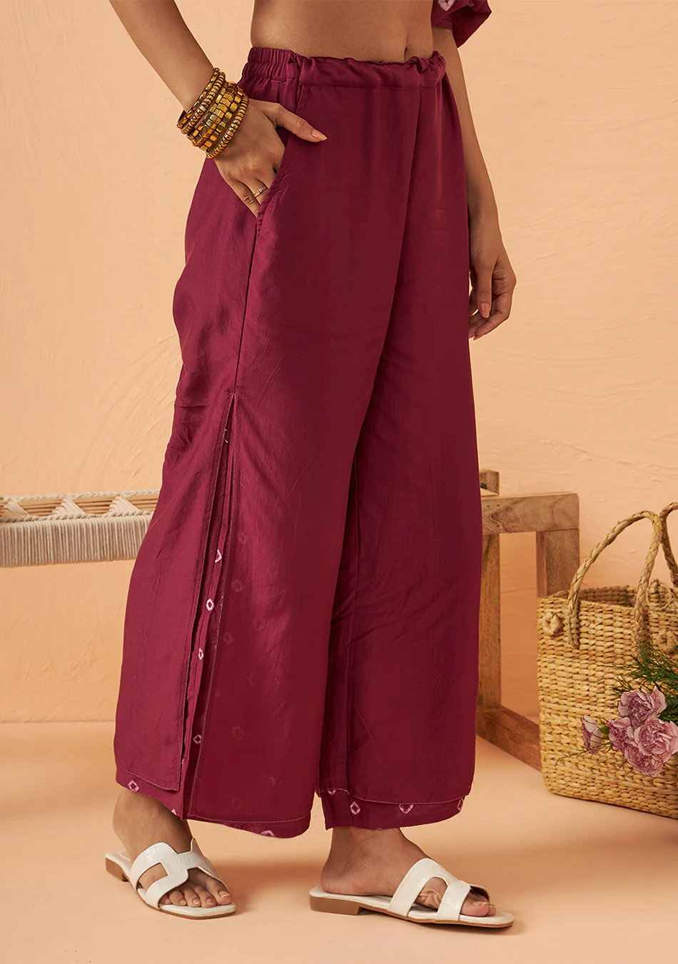 Aravalii Crimson Bandhani Set - Image 7