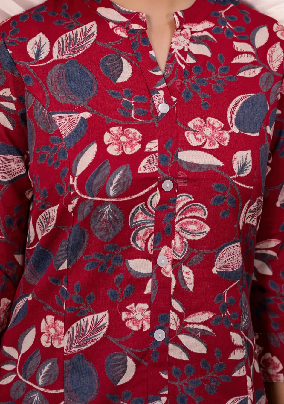 Aravalii Crimson Botanica Top - Image 7