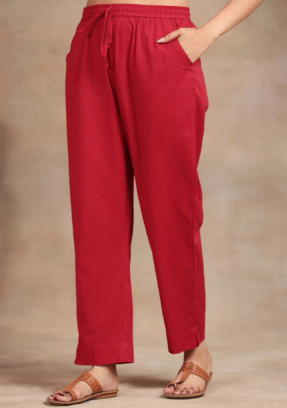 Crimson Elegance Embroidered Suit Set - Image 14