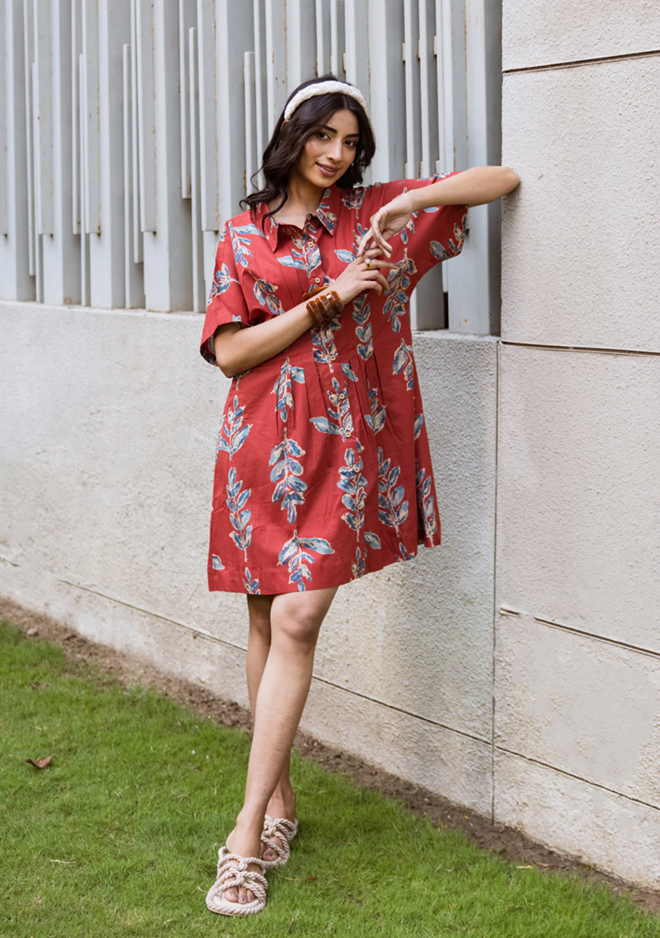 Crimson Jardin Dress