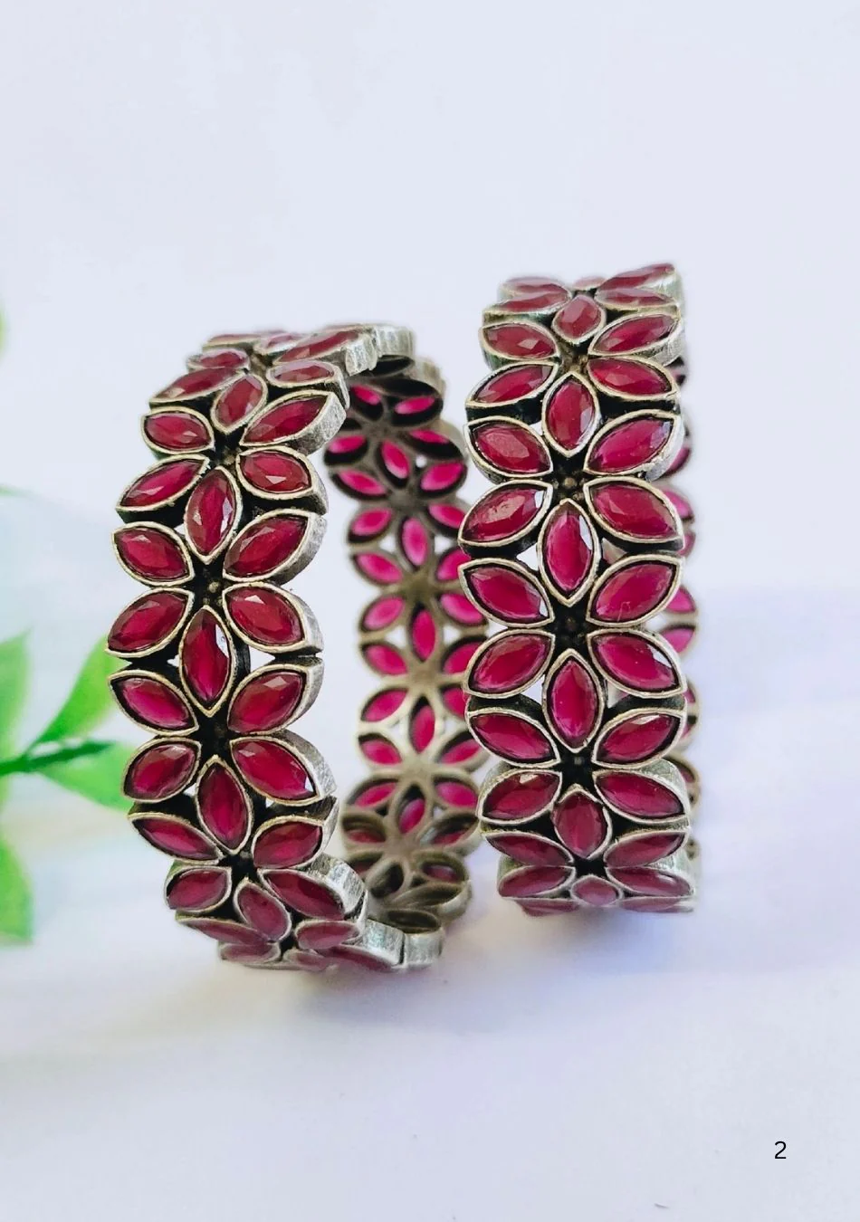 Crimson Radiance Bangles - Image 2