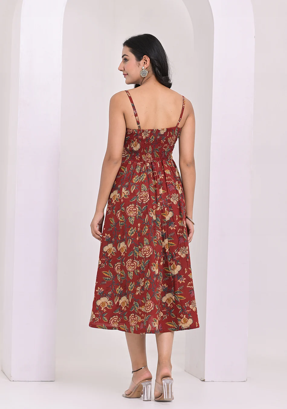 Aravalii Rouge Fleur Dress - Image 4