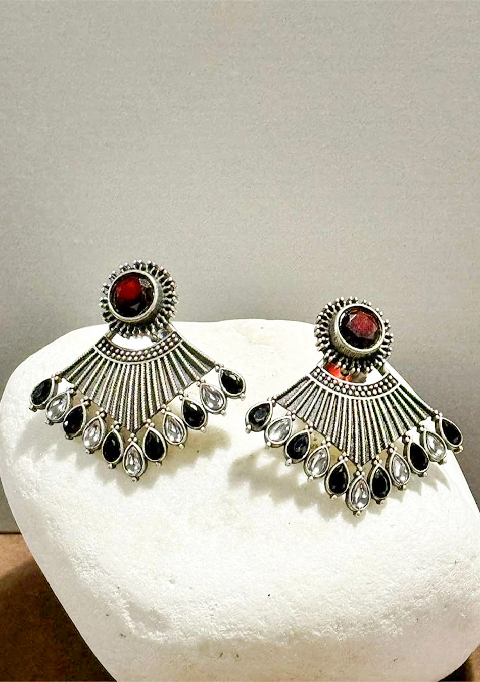 CRIMSON WHISPERING WIND STUDS - Image 3