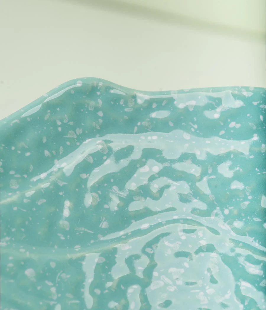 Crumpled Serving Ceramic Bowl - Image 3