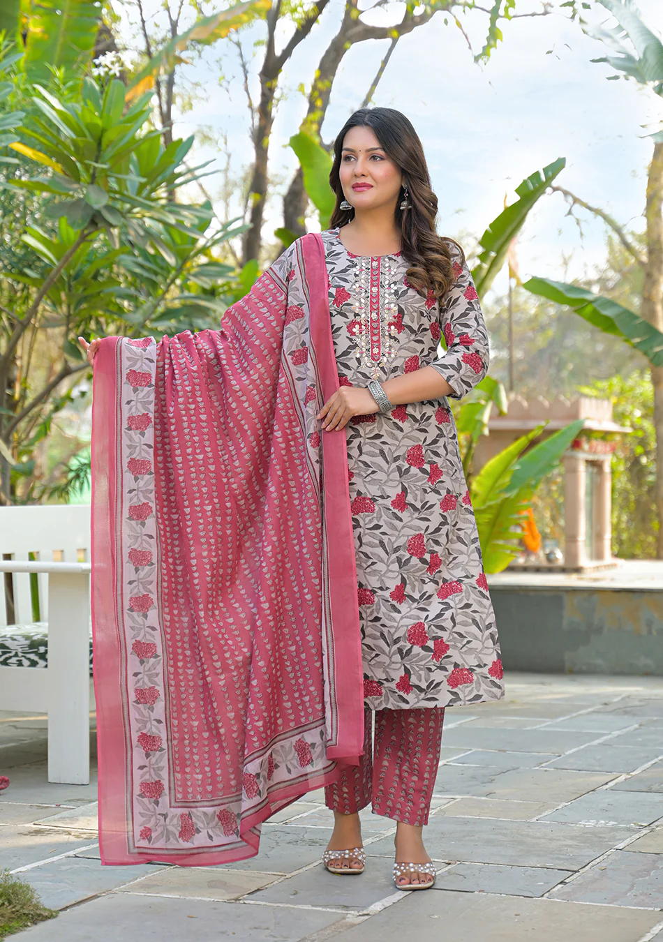 Aravalii Desert Rose Suit Set - Image 2