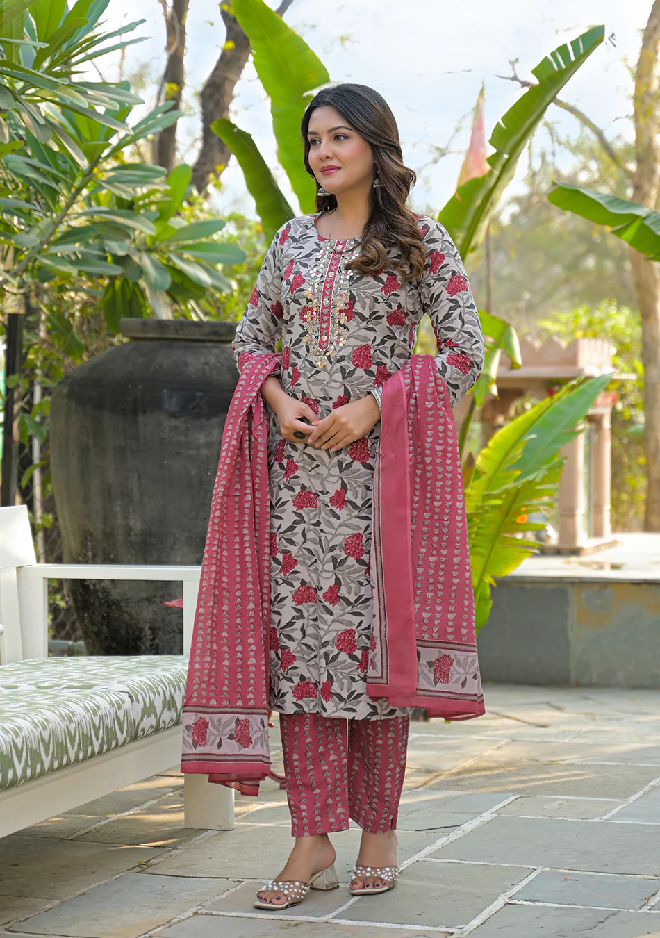 Aravalii Desert Rose Suit Set - Image 3
