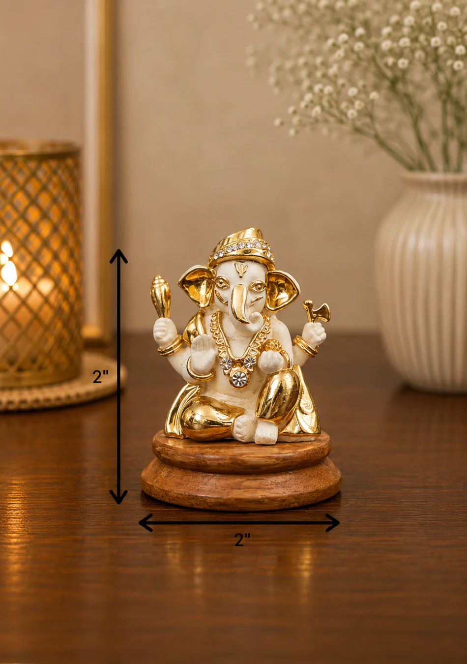 Aravalii Divine Radiance Ganesha Figurine - Image 3