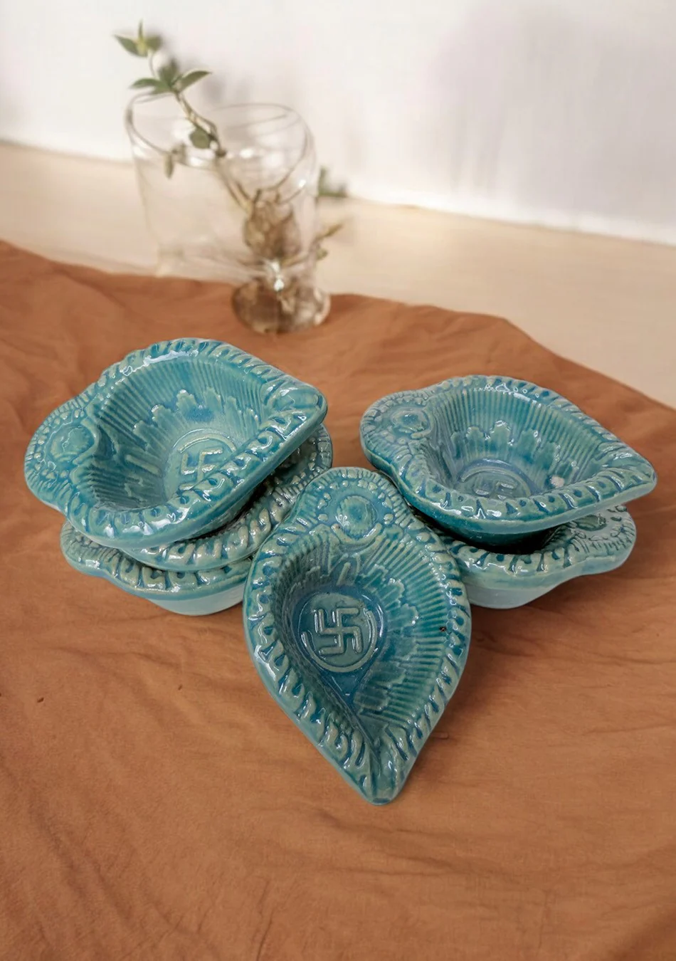 Sky Swastic Diya Set of 6 - Image 5