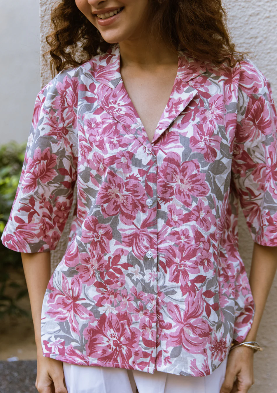 Aravalii Rosé Botanica Relaxed Shirt - Image 4