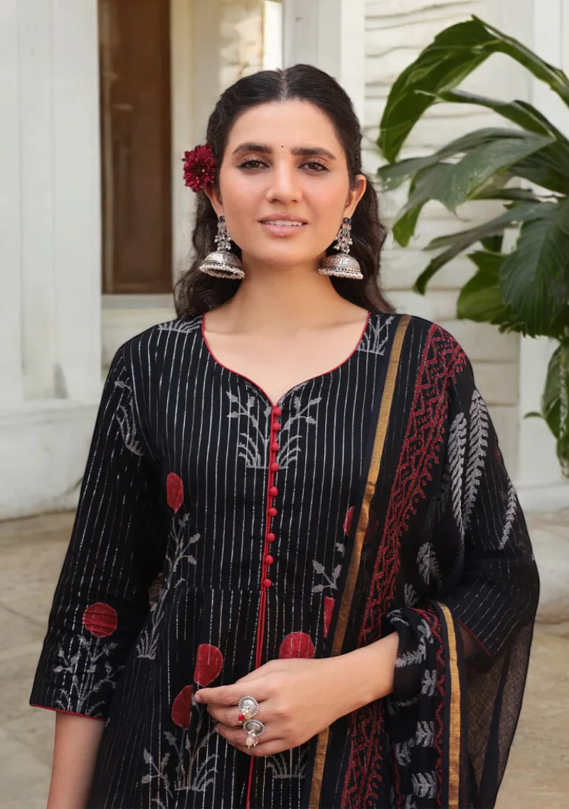 Aravalii Noir Gulnaar Sharara Set - Image 4