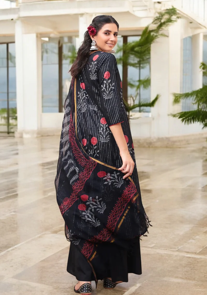 Aravalii Noir Gulnaar Sharara Set - Image 5