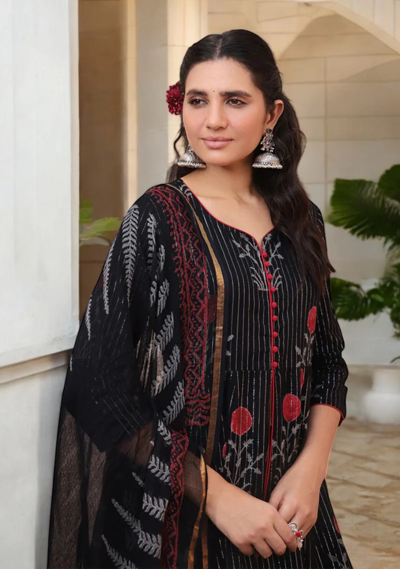 Aravalii Noir Gulnaar Sharara Set - Image 6