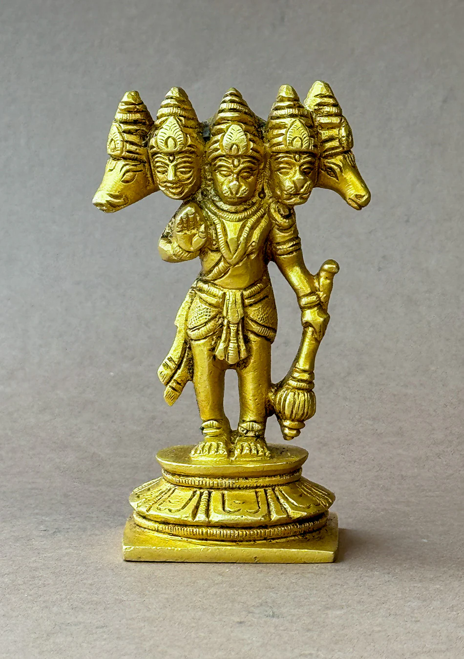 Antique Brass Panchamukhi Hanuman - Image 5