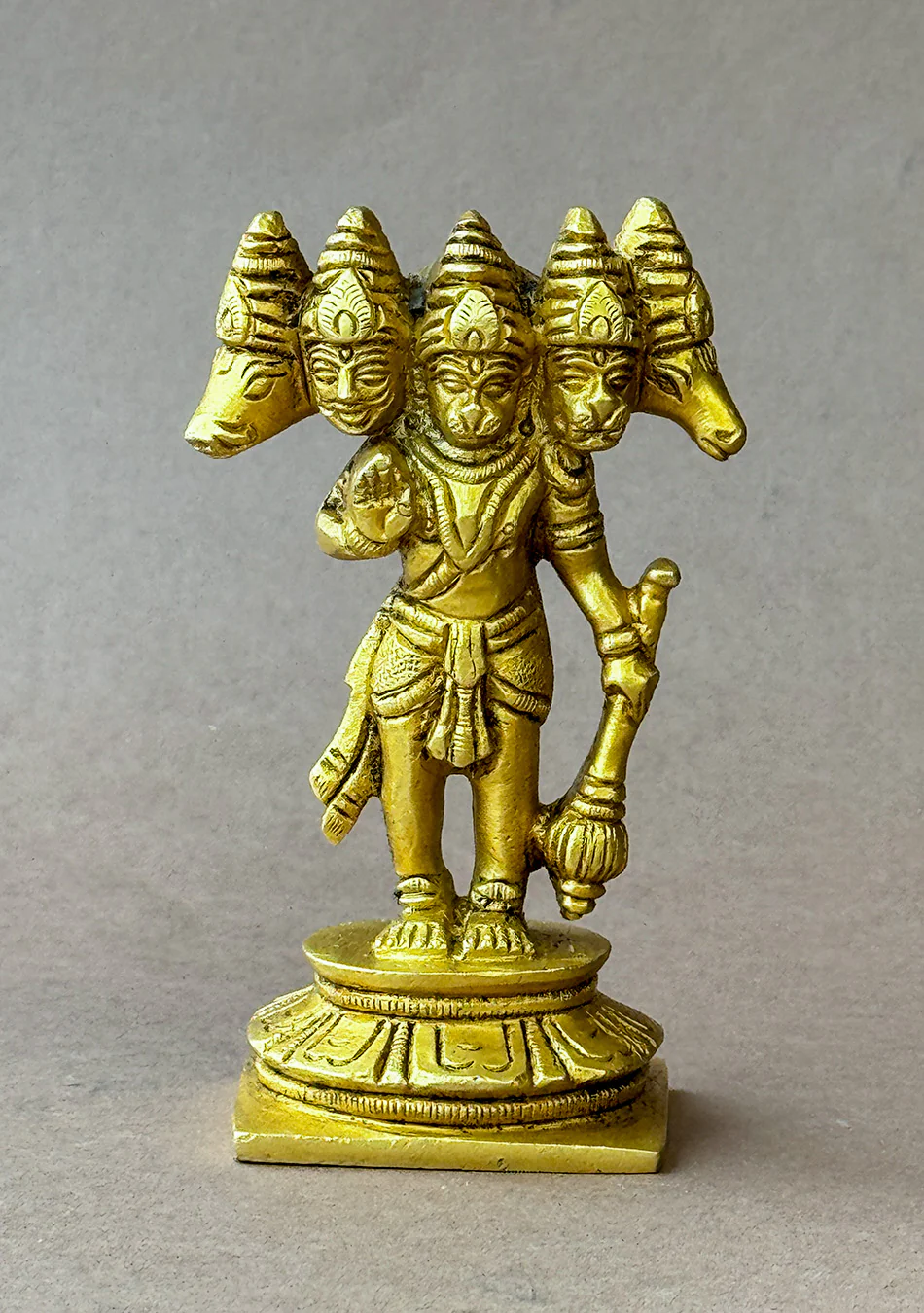 Antique Brass Panchamukhi Hanuman - Image 8