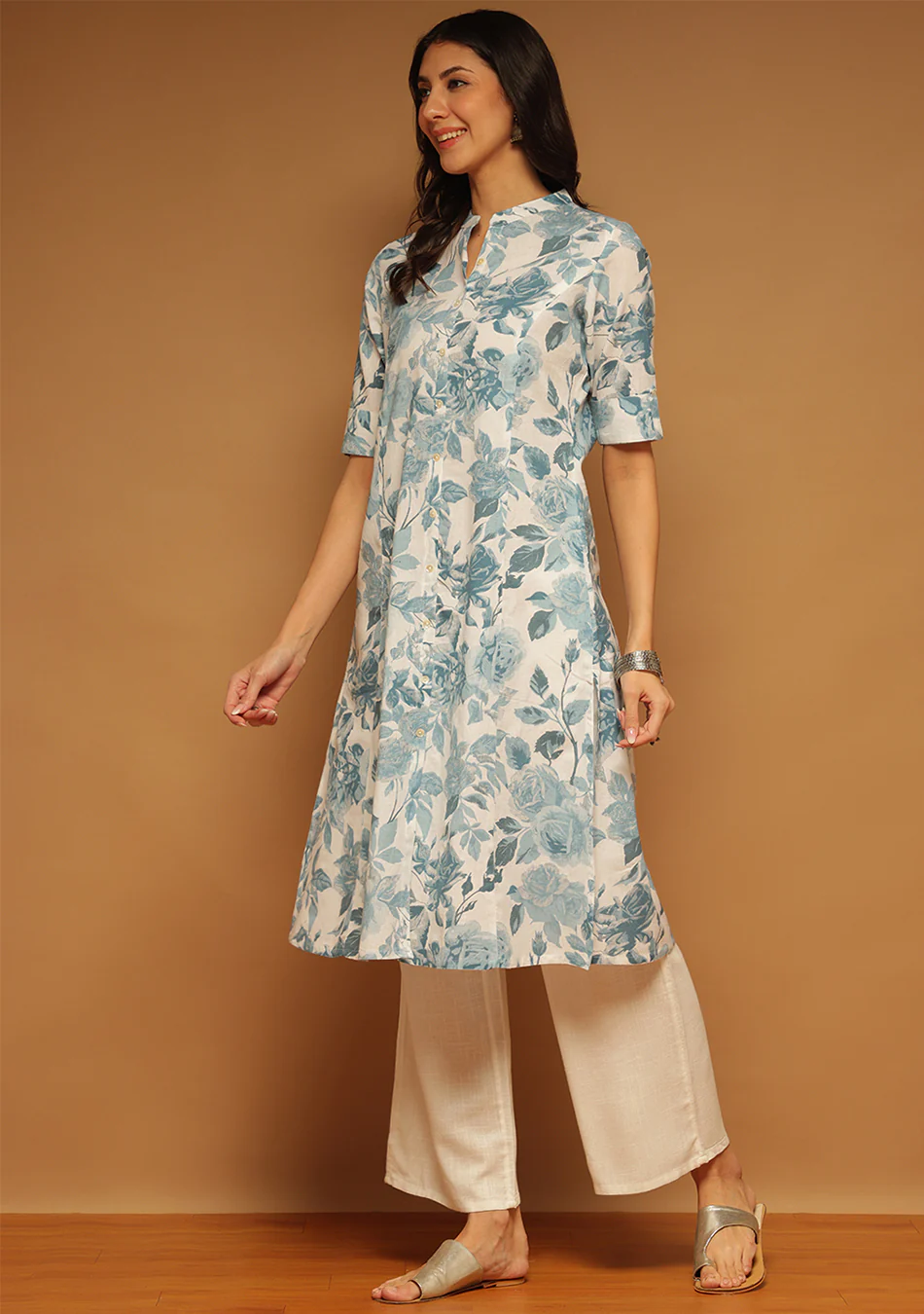 Blue Porcelain Kurta - Image 12