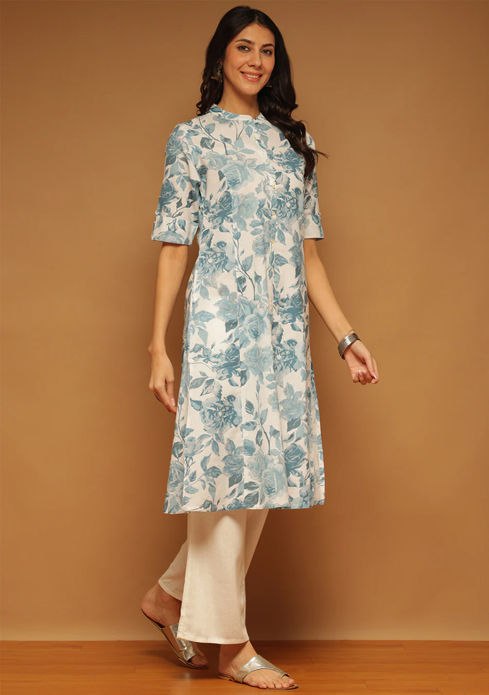 Blue Porcelain Kurta - Image 14
