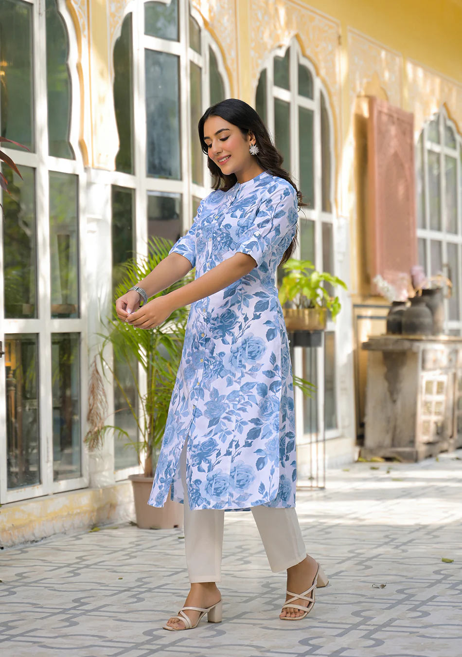 Blue Porcelain Kurta - Image 6