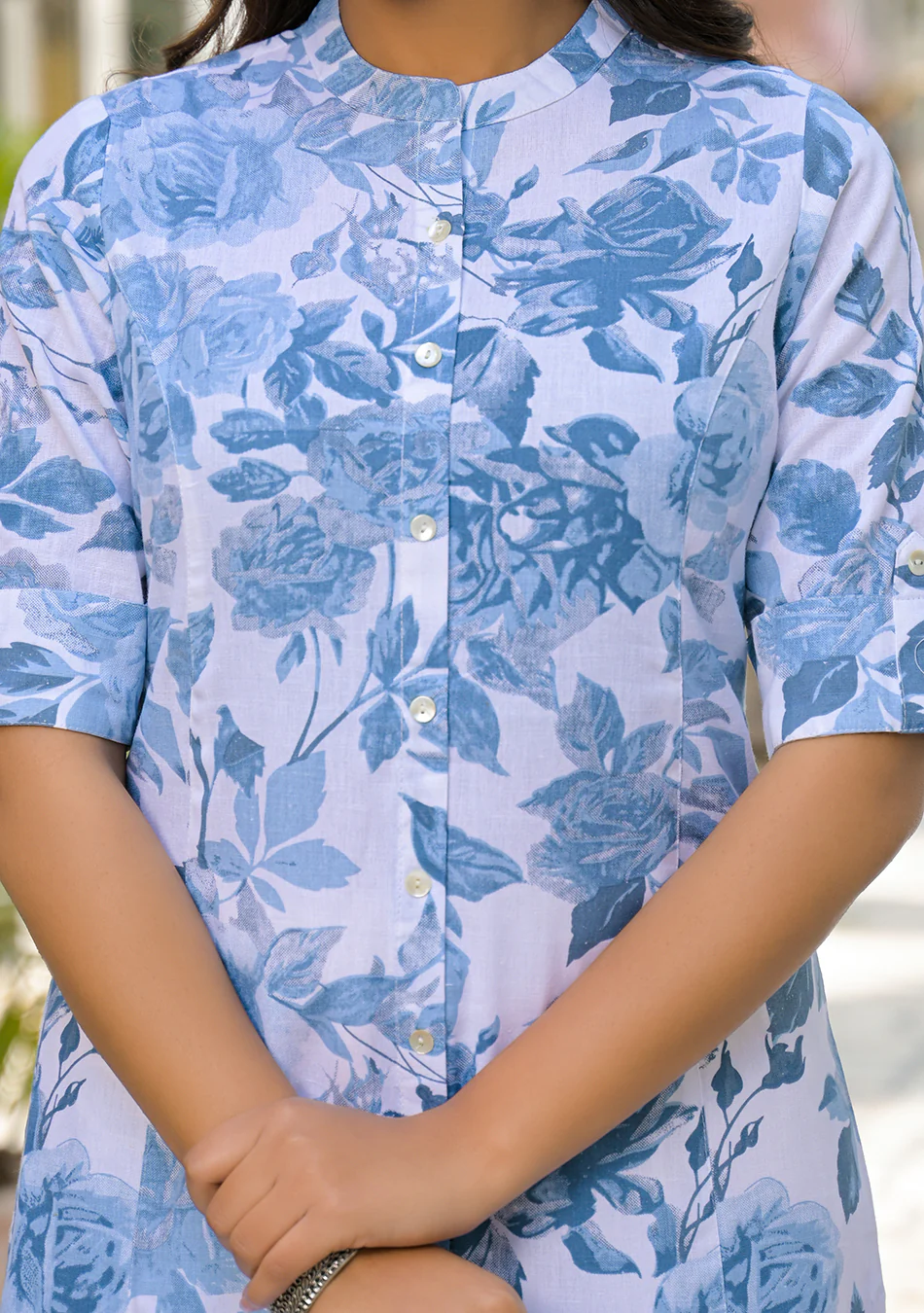 Blue Porcelain Kurta - Image 7