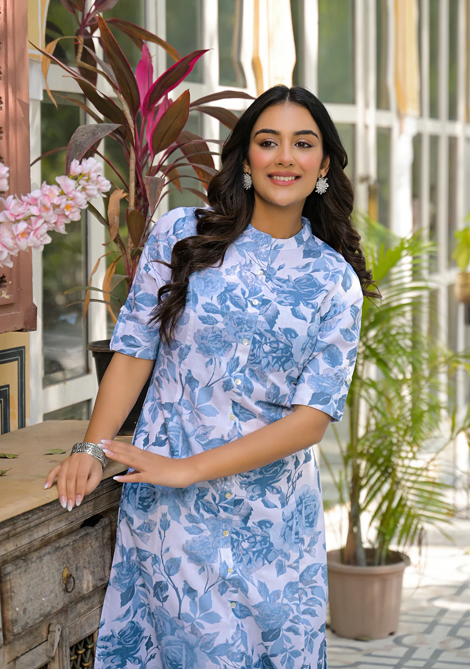 Blue Porcelain Kurta - Image 8