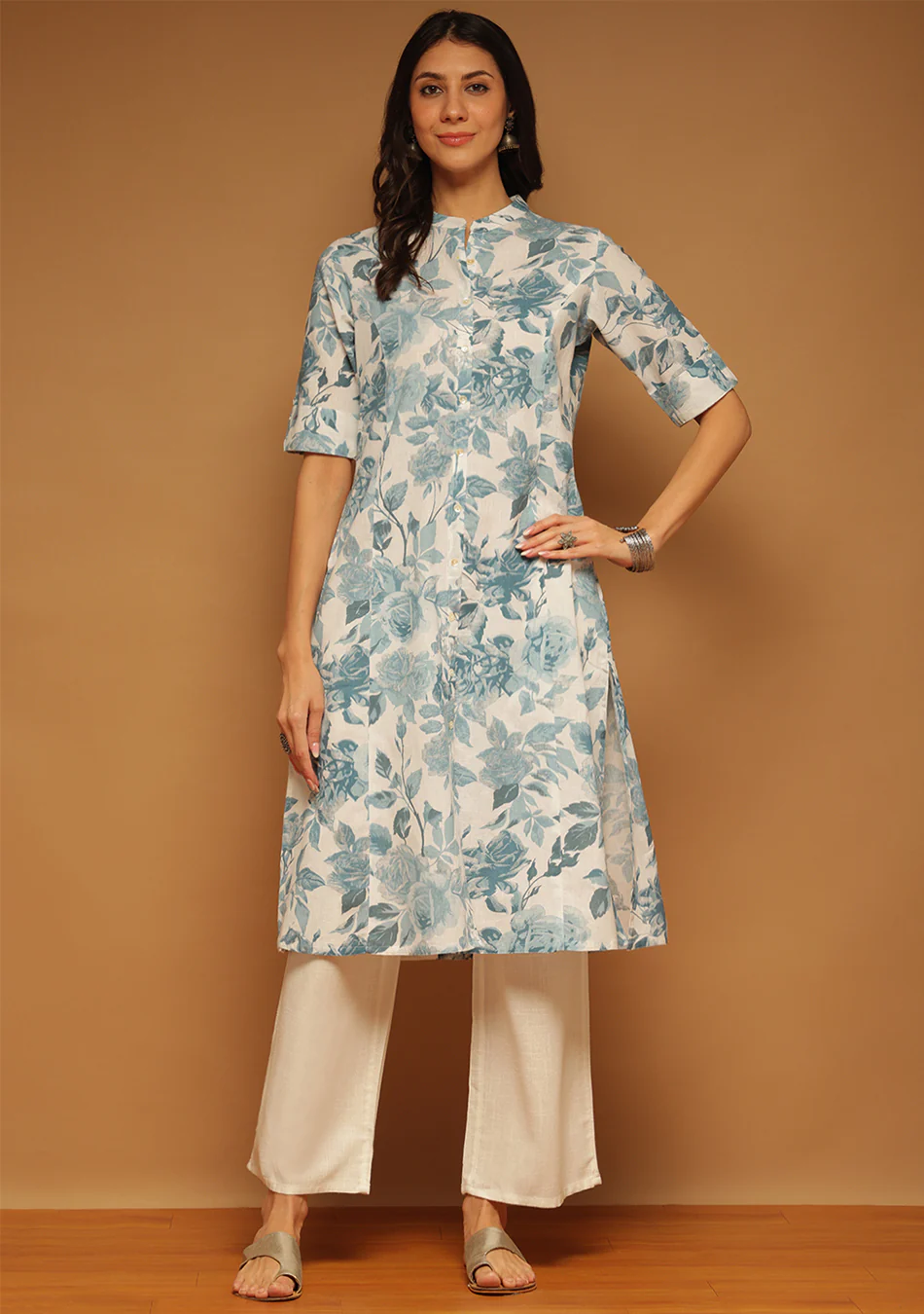 Blue Porcelain Kurta - Image 9