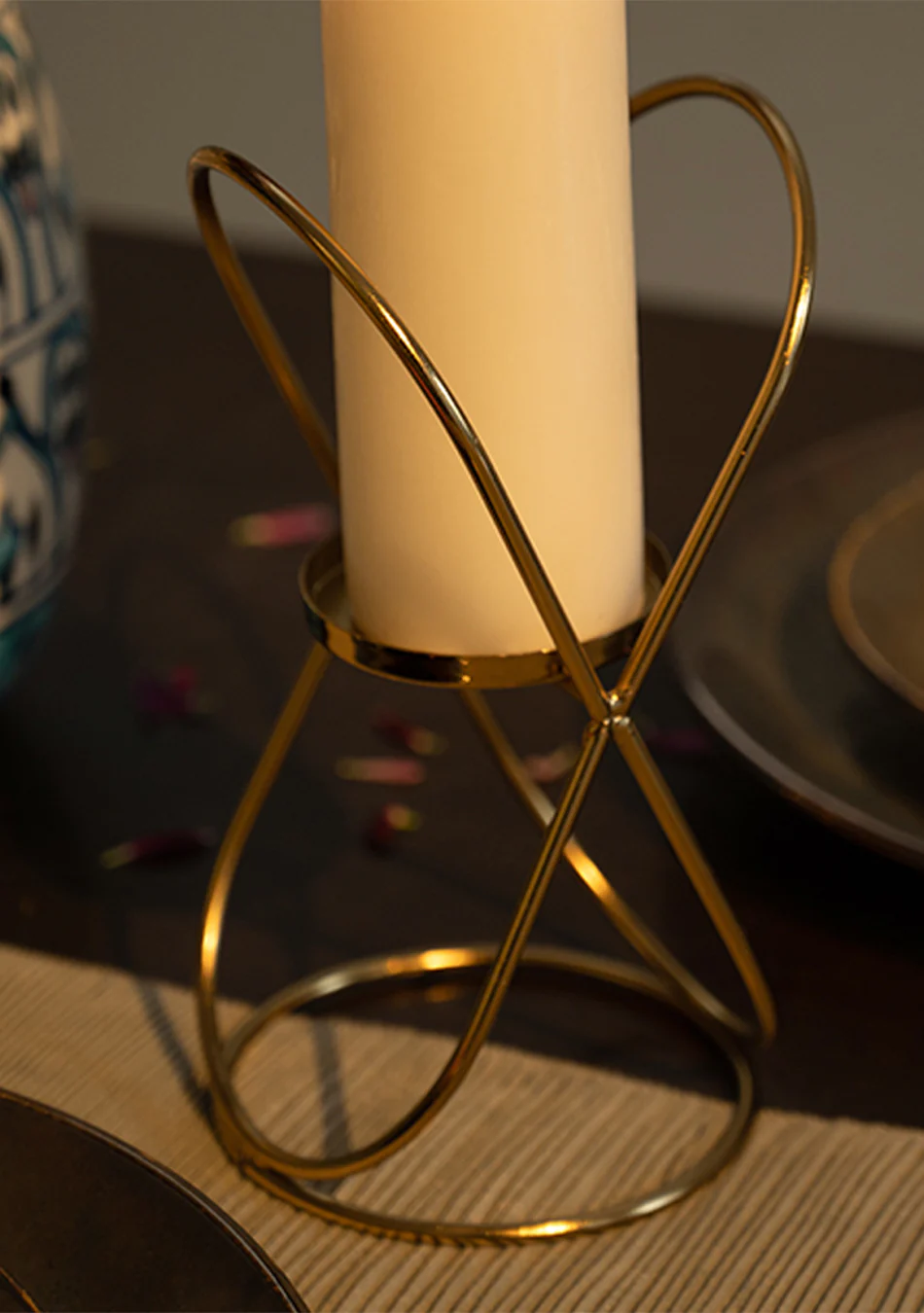 Gold Bud Candle Stand - Image 4